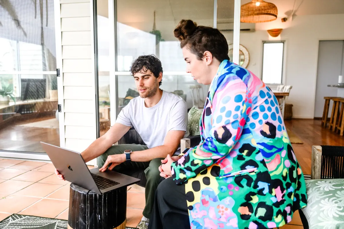 Josh and Teddi working through a Google Ads account together
